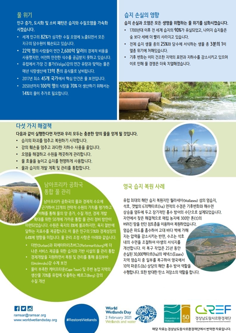 (람사르 간행물) 습지와 물