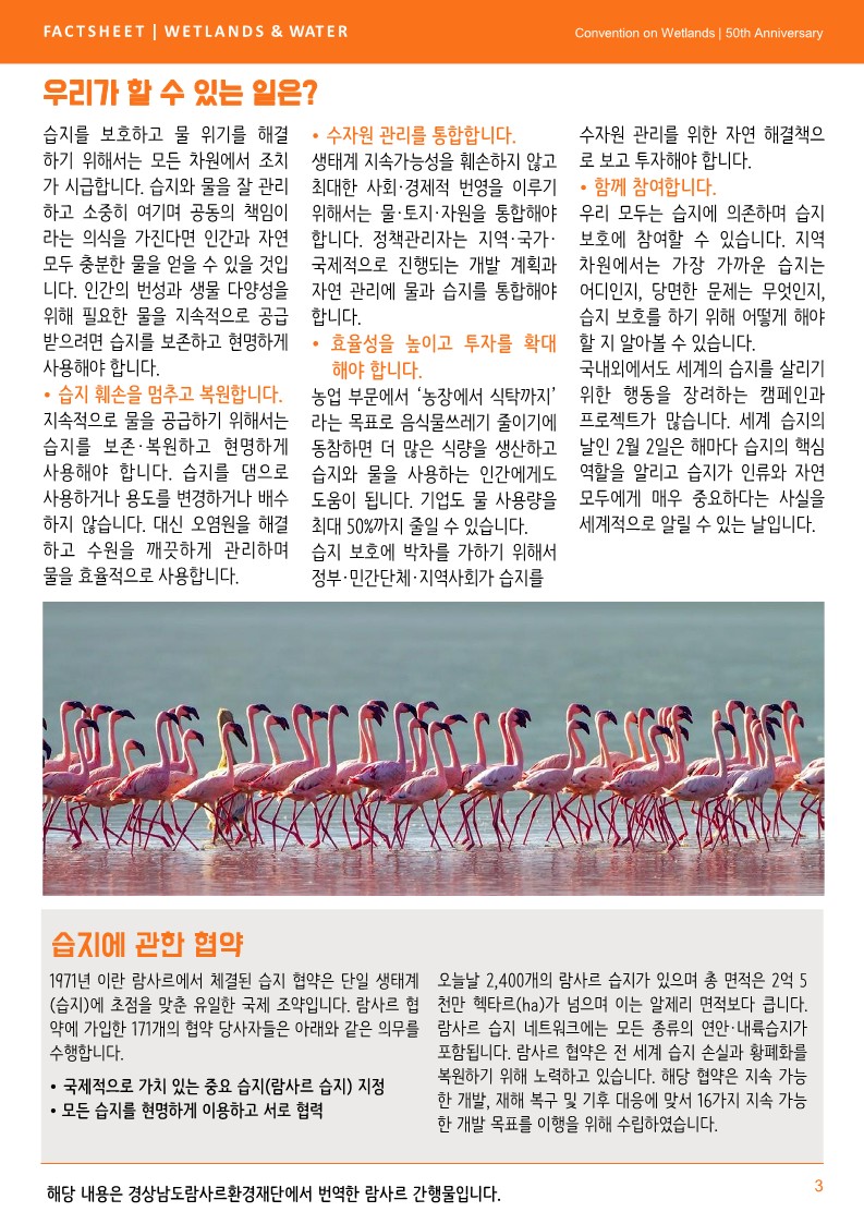 (람사르 간행물) 습지와 물